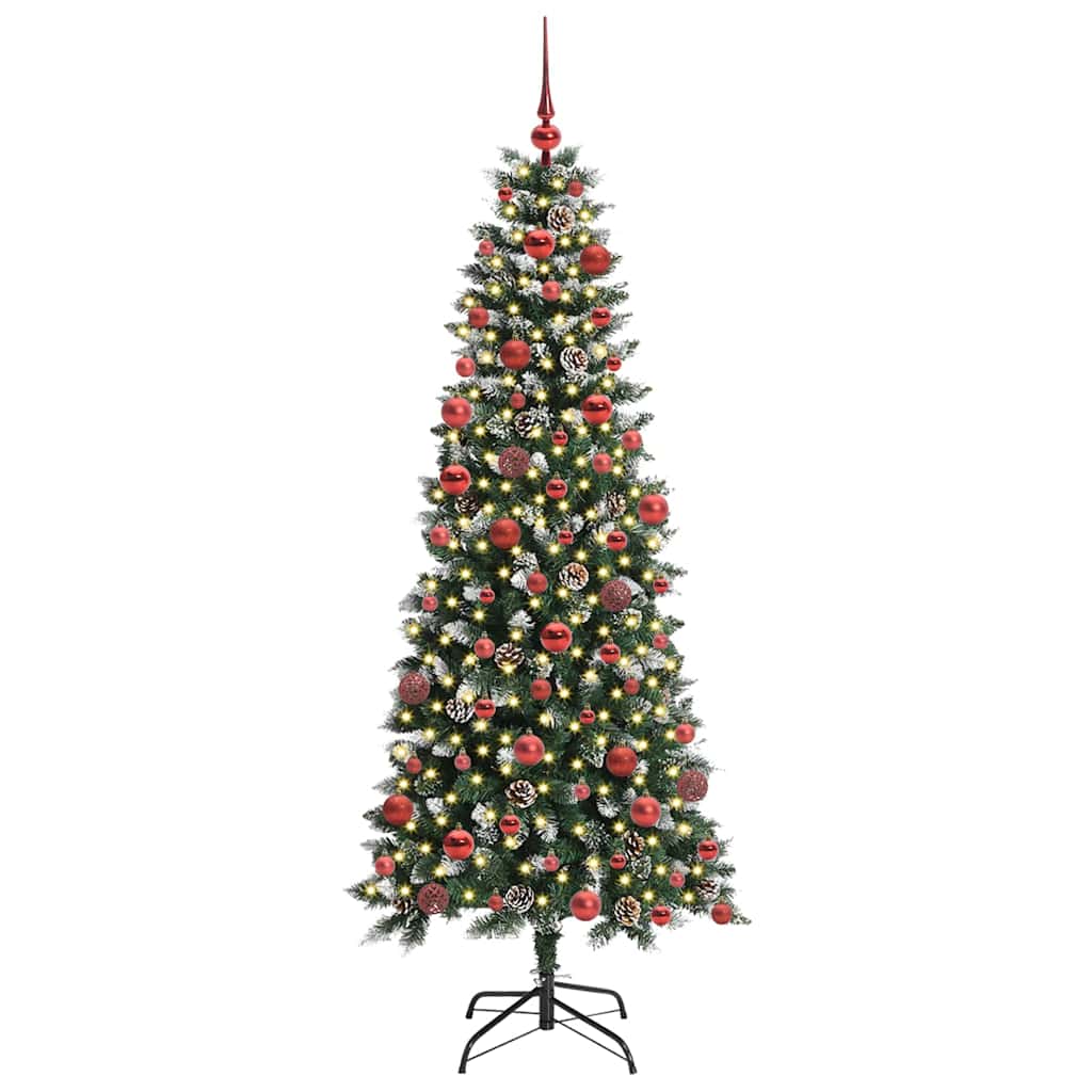 Kunstkerstboom met 300 LED Groen 180 cm PVC en Plastic en Staal is nu te koop bij PeponiXL, paradijselijk wonen!