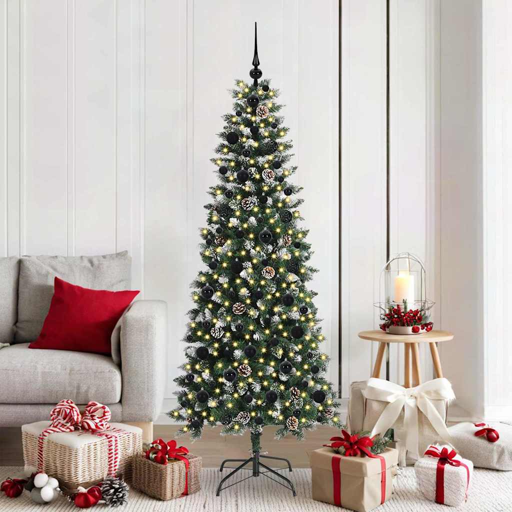 Kunstkerstboom met 300 LED Groen 180 cm PVC en Plastic en Staal is nu te koop bij PeponiXL, paradijselijk wonen!