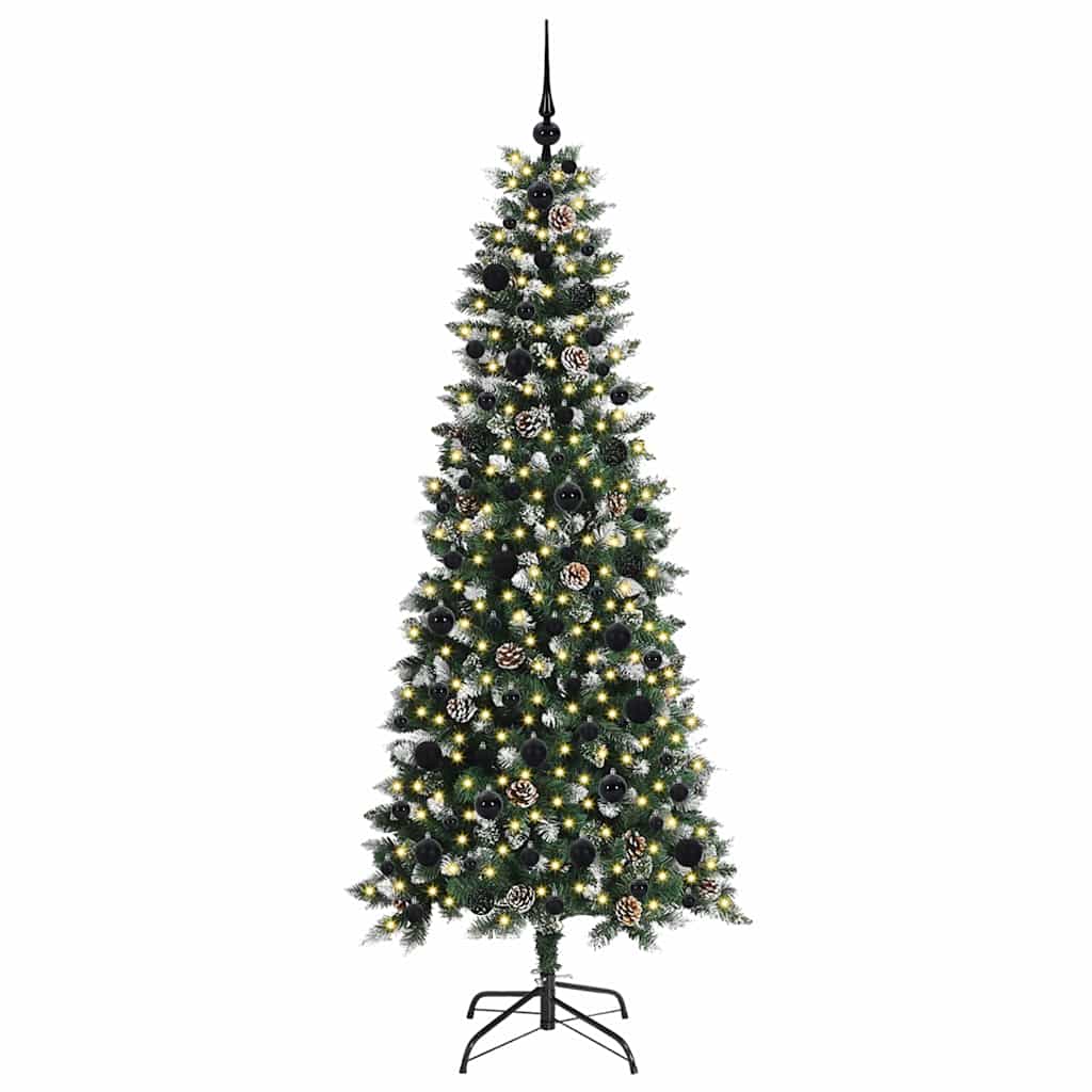 Kunstkerstboom met 300 LED Groen 180 cm PVC en Plastic en Staal is nu te koop bij PeponiXL, paradijselijk wonen!