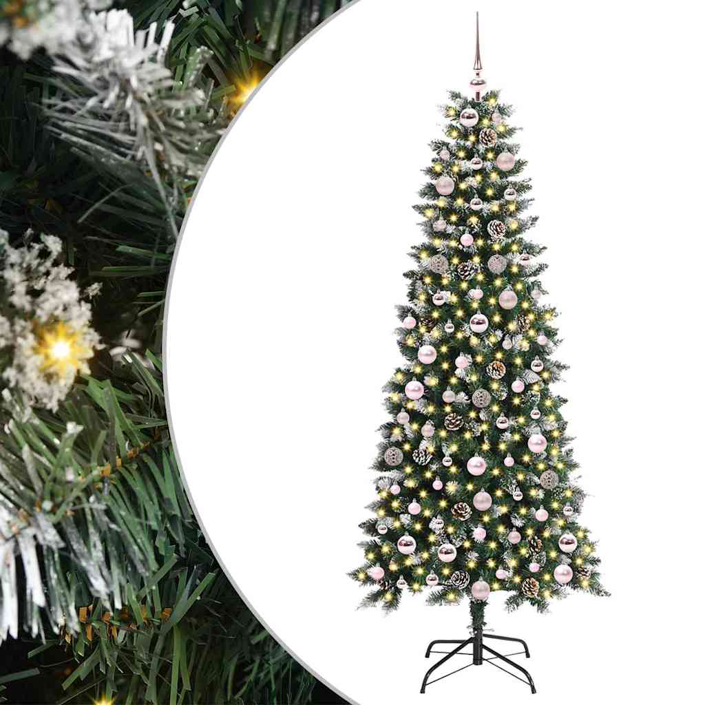 Kunstkerstboom met 300 LED Groen 180 cm PVC en Plastic en Staal is nu te koop bij PeponiXL, paradijselijk wonen!