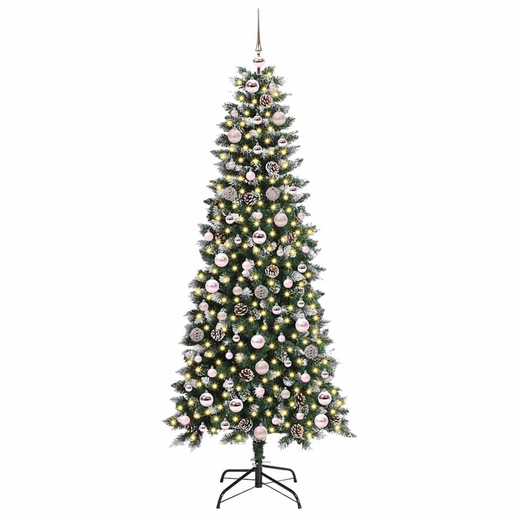 Kunstkerstboom met 300 LED Groen 180 cm PVC en Plastic en Staal is nu te koop bij PeponiXL, paradijselijk wonen!