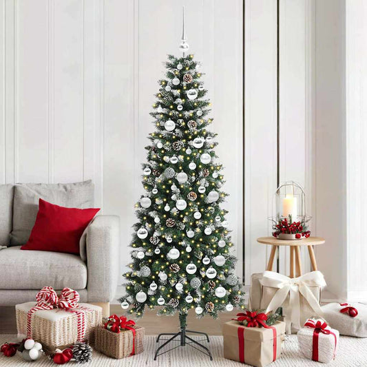 Kunstkerstboom met 300 LED Groen 180 cm PVC en Plastic en Staal is nu te koop bij PeponiXL, paradijselijk wonen!