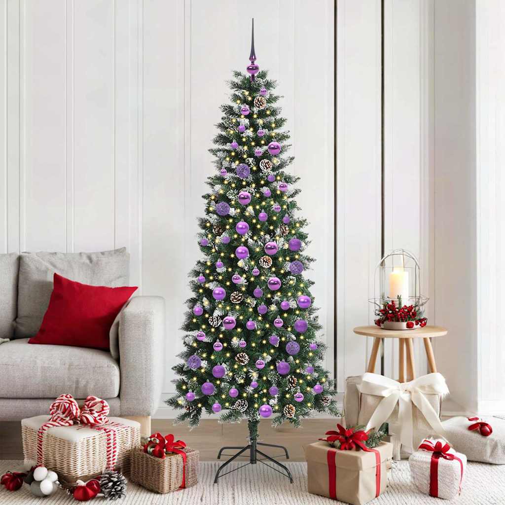 Kunstkerstboom met 300 LED Groen 180 cm PVC en Plastic en Staal is nu te koop bij PeponiXL, paradijselijk wonen!
