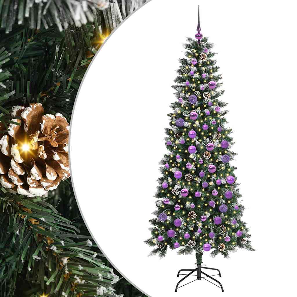 Kunstkerstboom met 300 LED Groen 180 cm PVC en Plastic en Staal is nu te koop bij PeponiXL, paradijselijk wonen!