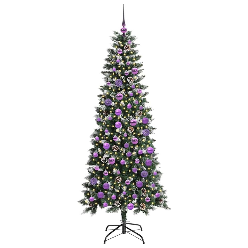 Kunstkerstboom met 300 LED Groen 180 cm PVC en Plastic en Staal is nu te koop bij PeponiXL, paradijselijk wonen!