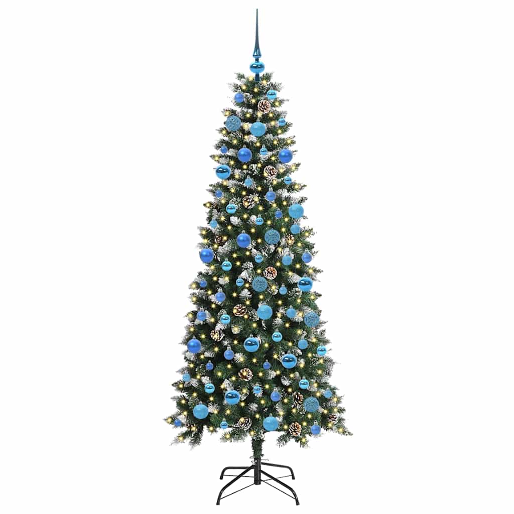 Kunstkerstboom met 300 LED Groen 180 cm PVC en Plastic en Staal is nu te koop bij PeponiXL, paradijselijk wonen!