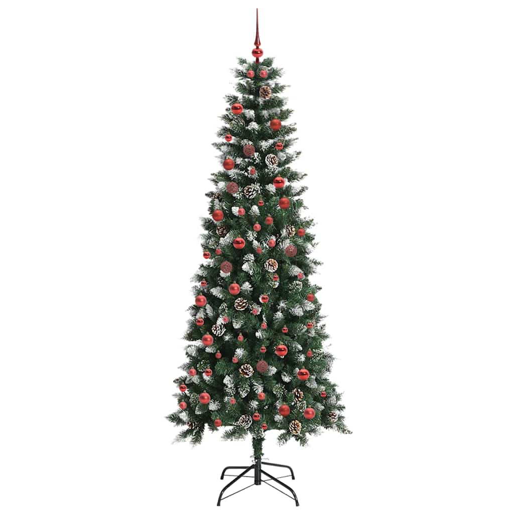 Kunstkerstboom met 300 LED Groen 210 cm PVC en Plastic en Staal is nu te koop bij PeponiXL, paradijselijk wonen!