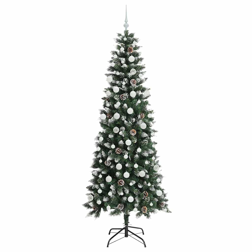 Kunstkerstboom met 300 LED Groen 210 cm PVC en Plastic en Staal is nu te koop bij PeponiXL, paradijselijk wonen!