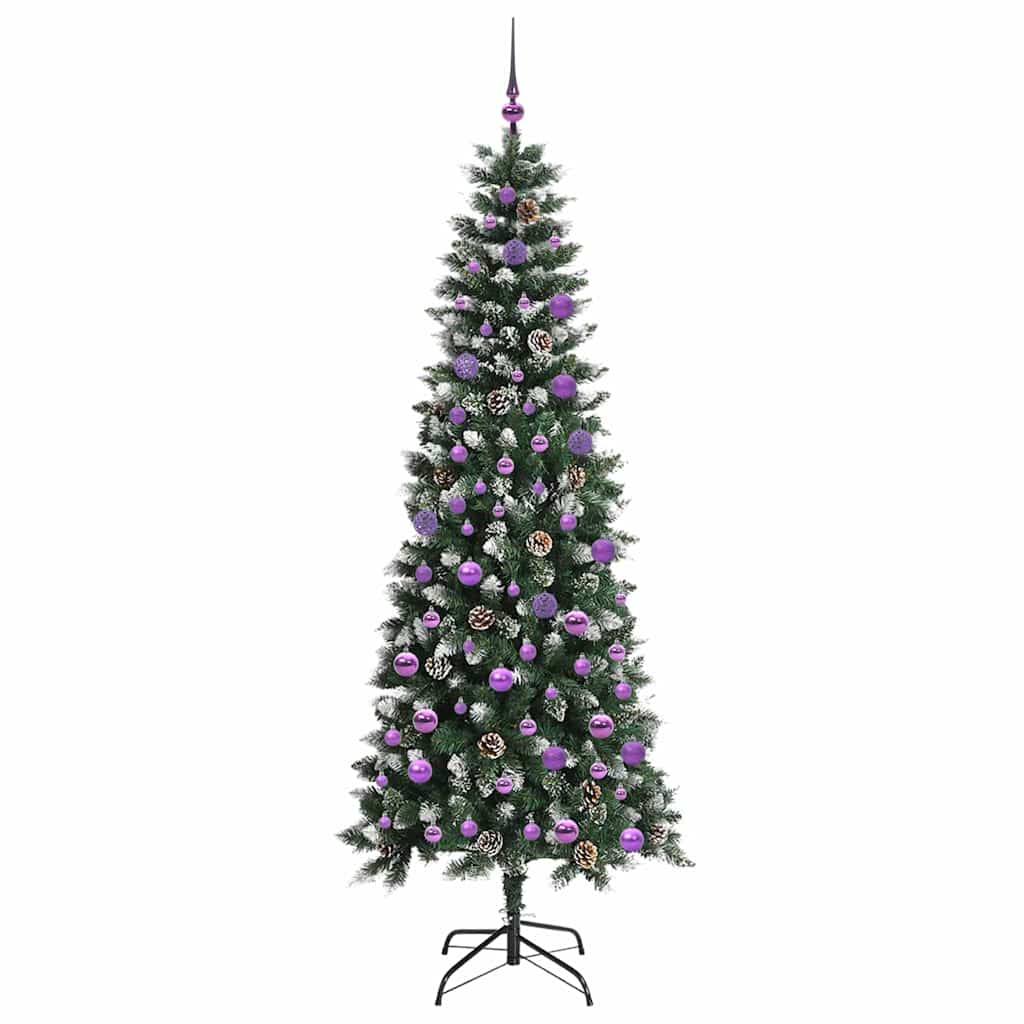 Kunstkerstboom met 300 LED Groen 210 cm PVC en Plastic en Staal is nu te koop bij PeponiXL, paradijselijk wonen!