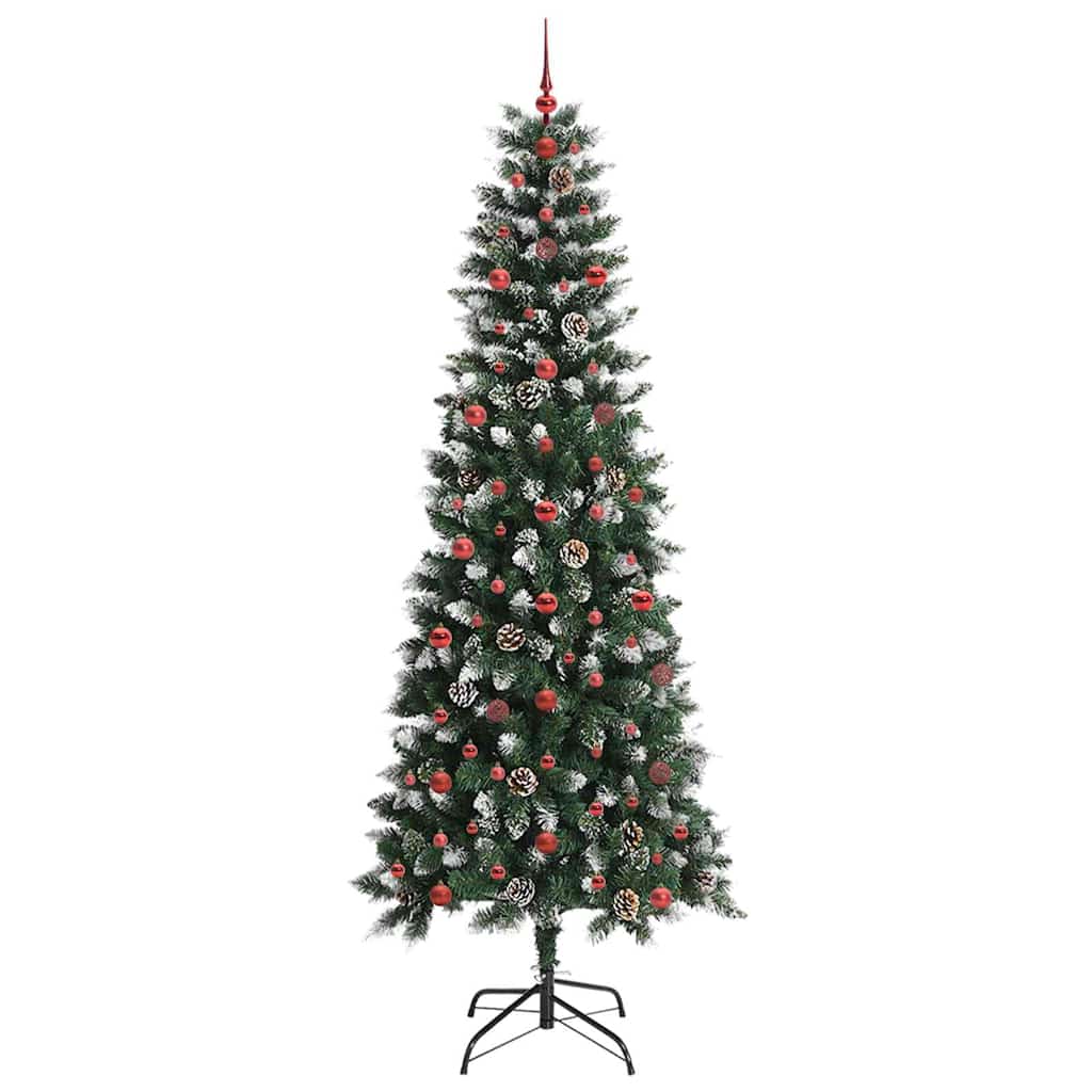 Kunstkerstboom met 300 LED Groen 240 cm PVC en Plastic en Staal is nu te koop bij PeponiXL, paradijselijk wonen!