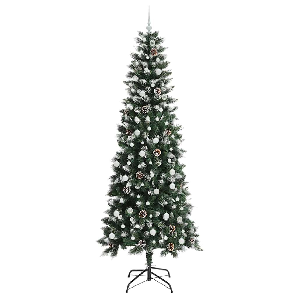 Kunstkerstboom met 300 LED Groen 240 cm PVC en Plastic en Staal is nu te koop bij PeponiXL, paradijselijk wonen!