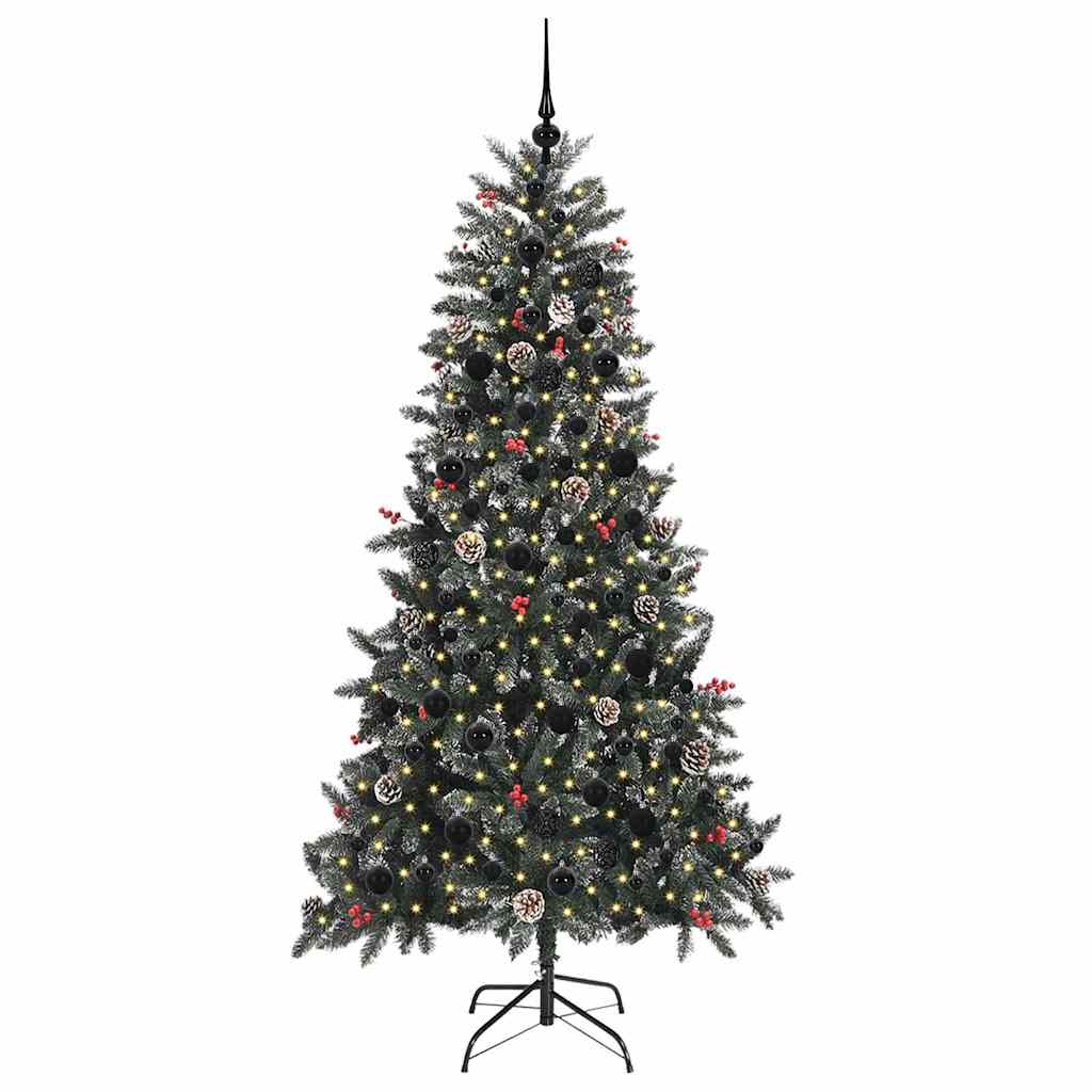 Kunstkerstboom met 300 LED Groen 210 cm PVC en Plastic en Staal is nu te koop bij PeponiXL, paradijselijk wonen!
