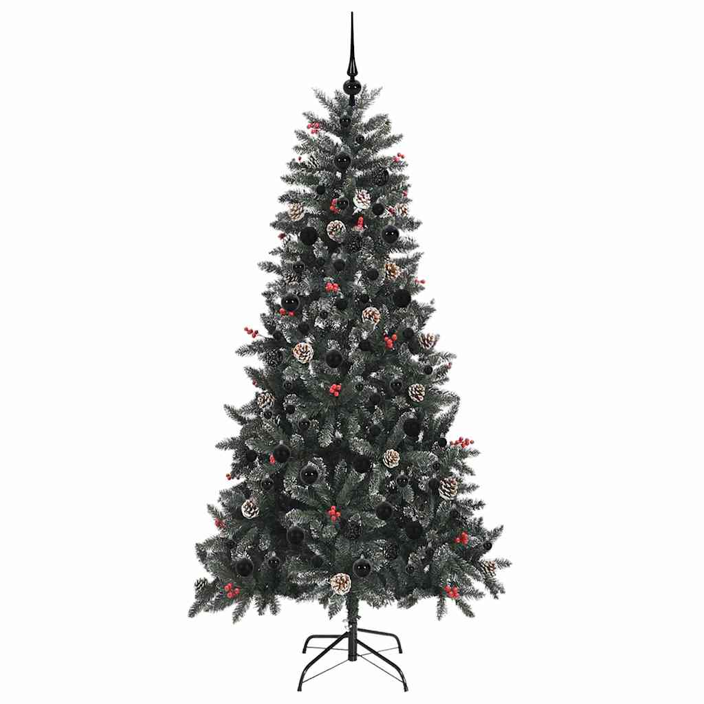 Kunstkerstboom met 300 LED Groen 210 cm PVC en Plastic en Staal is nu te koop bij PeponiXL, paradijselijk wonen!