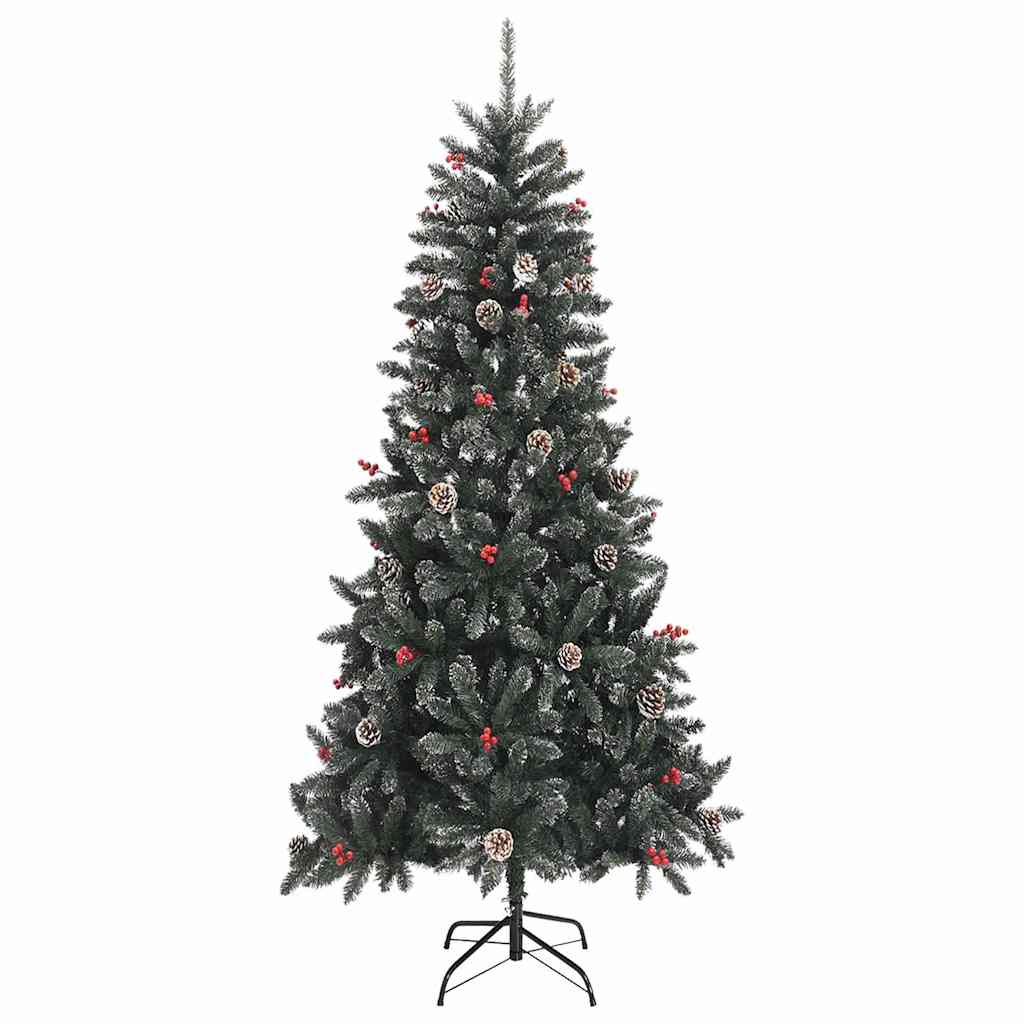 Kunstkerstboom met 300 LED Groen 240 cm PVC en Plastic en Staal is nu te koop bij PeponiXL, paradijselijk wonen!