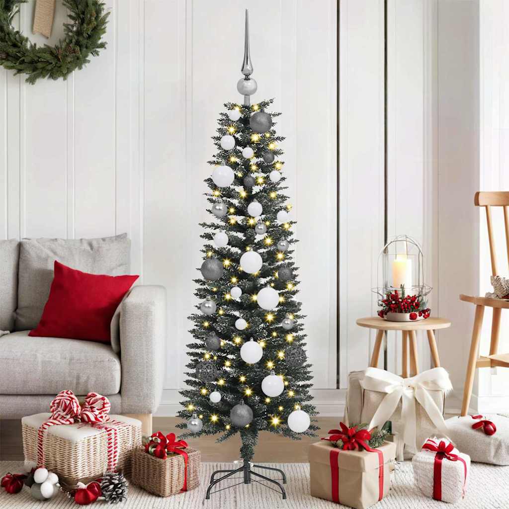 Kunstkerstboom met 150 LED Groen 120 cm PVC en Plastic en Staal is nu te koop bij PeponiXL, paradijselijk wonen!