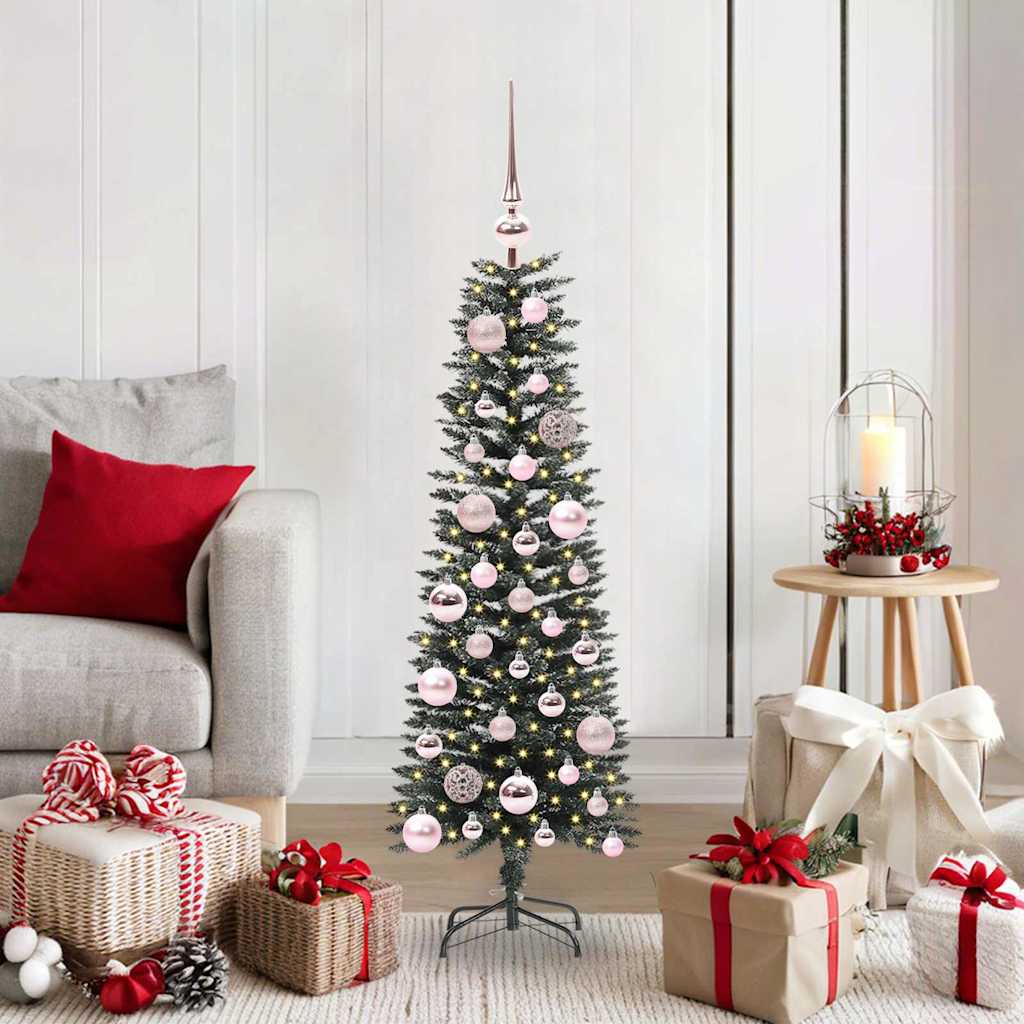 Kunstkerstboom met 150 LED Groen 120 cm PVC en Plastic en Staal is nu te koop bij PeponiXL, paradijselijk wonen!