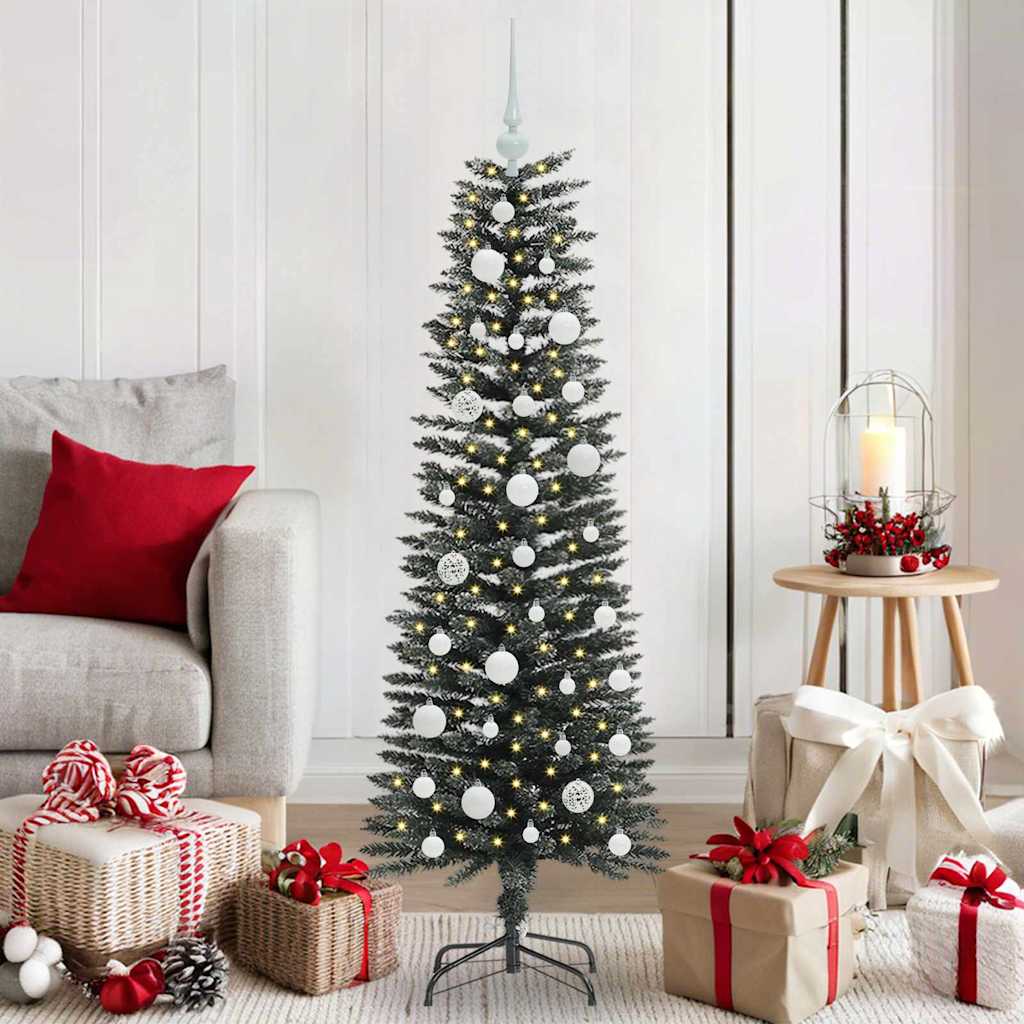 Kunstkerstboom met 150 LED Groen 120 cm PVC en Plastic en Staal is nu te koop bij PeponiXL, paradijselijk wonen!