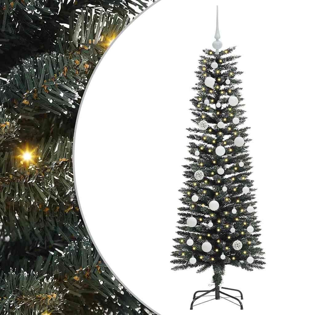 Kunstkerstboom met 150 LED Groen 120 cm PVC en Plastic en Staal is nu te koop bij PeponiXL, paradijselijk wonen!