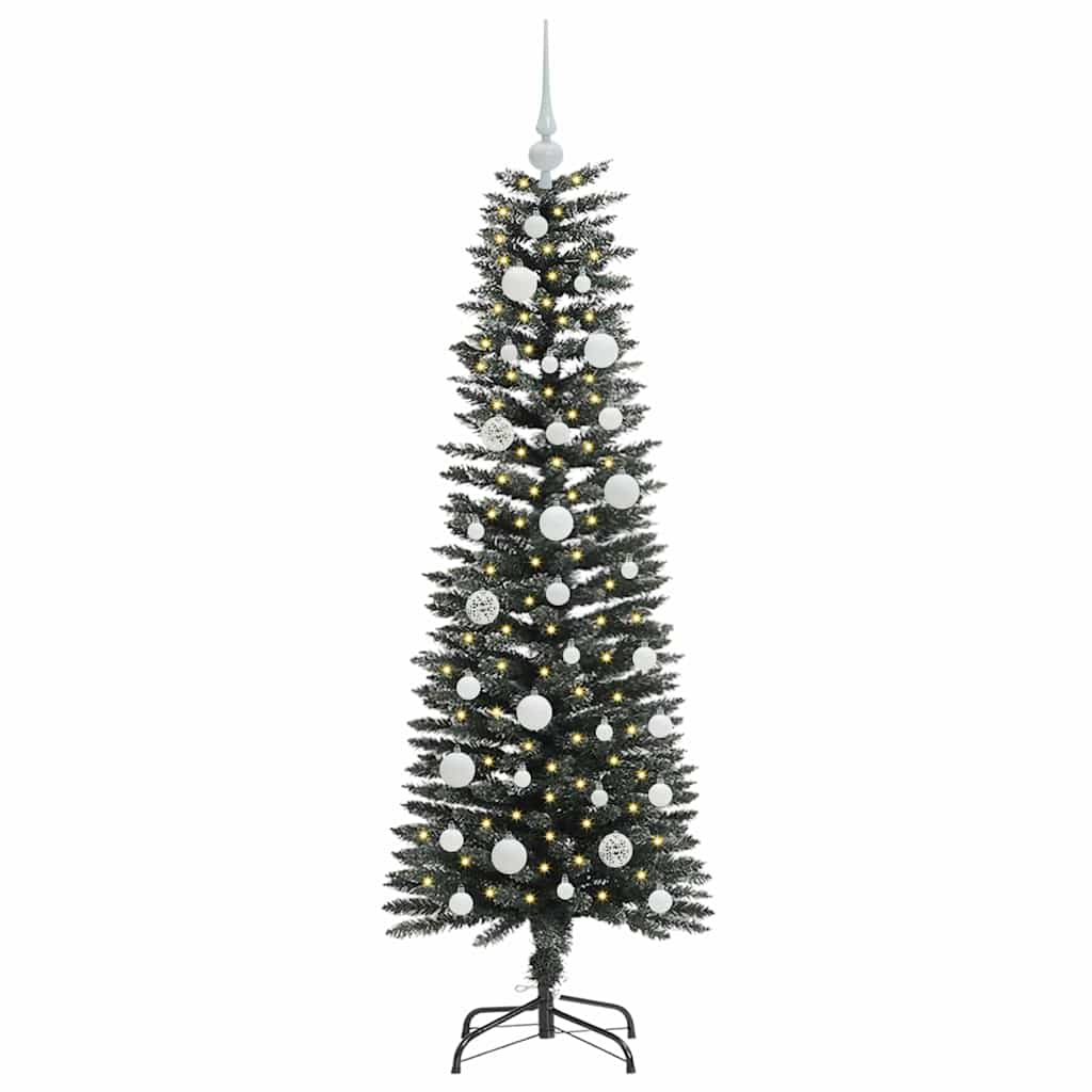 Kunstkerstboom met 150 LED Groen 120 cm PVC en Plastic en Staal is nu te koop bij PeponiXL, paradijselijk wonen!