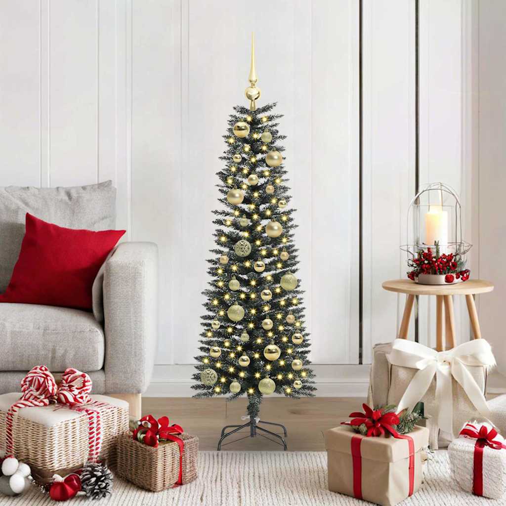 Kunstkerstboom met 150 LED Groen 120 cm PVC en Plastic en Staal is nu te koop bij PeponiXL, paradijselijk wonen!