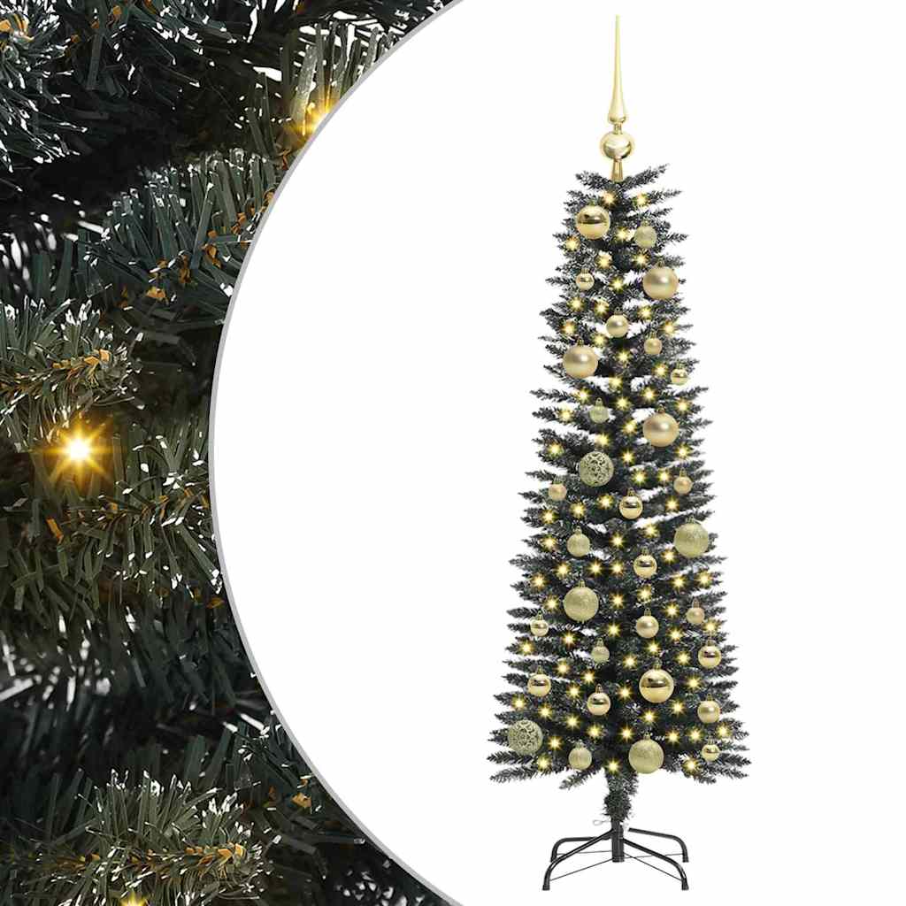 Kunstkerstboom met 150 LED Groen 120 cm PVC en Plastic en Staal is nu te koop bij PeponiXL, paradijselijk wonen!