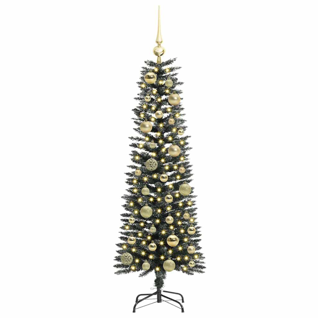 Kunstkerstboom met 150 LED Groen 120 cm PVC en Plastic en Staal is nu te koop bij PeponiXL, paradijselijk wonen!