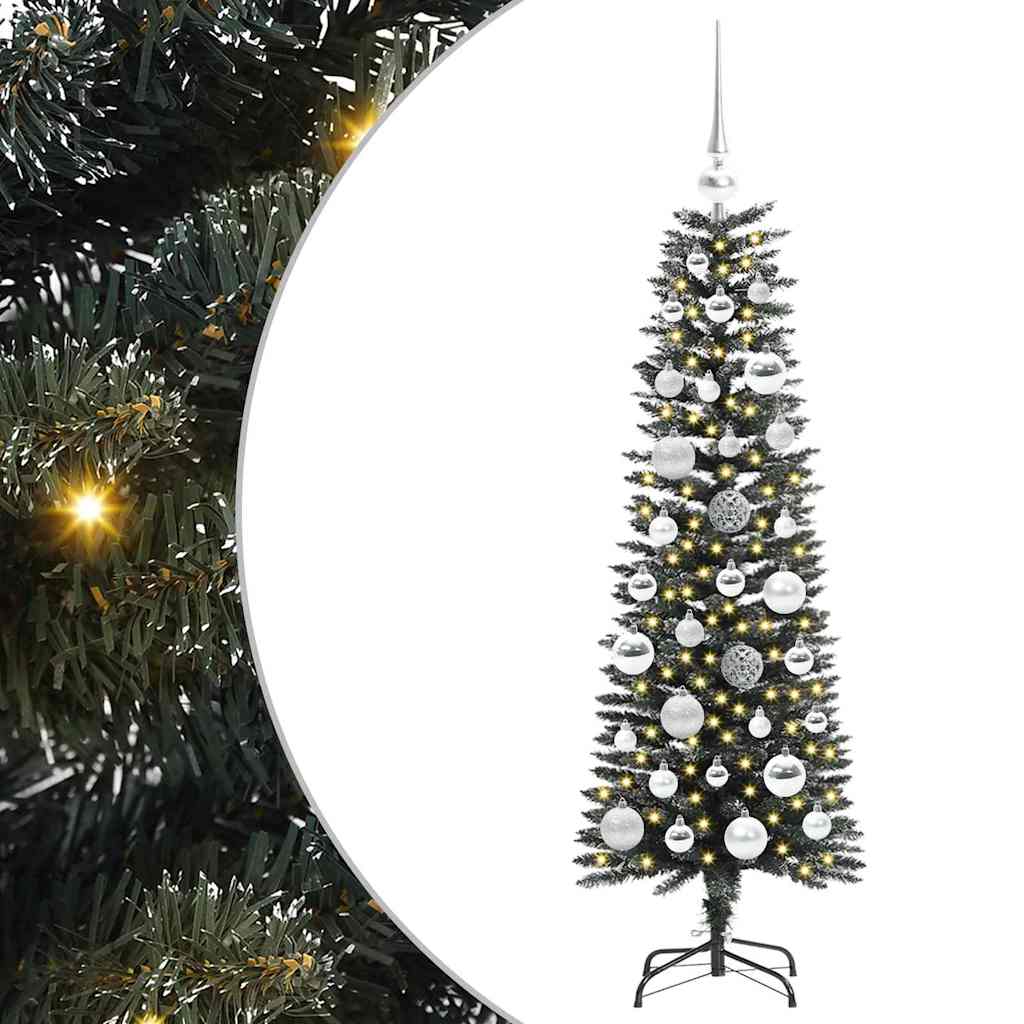 Kunstkerstboom met 150 LED Groen 120 cm PVC en Plastic en Staal is nu te koop bij PeponiXL, paradijselijk wonen!