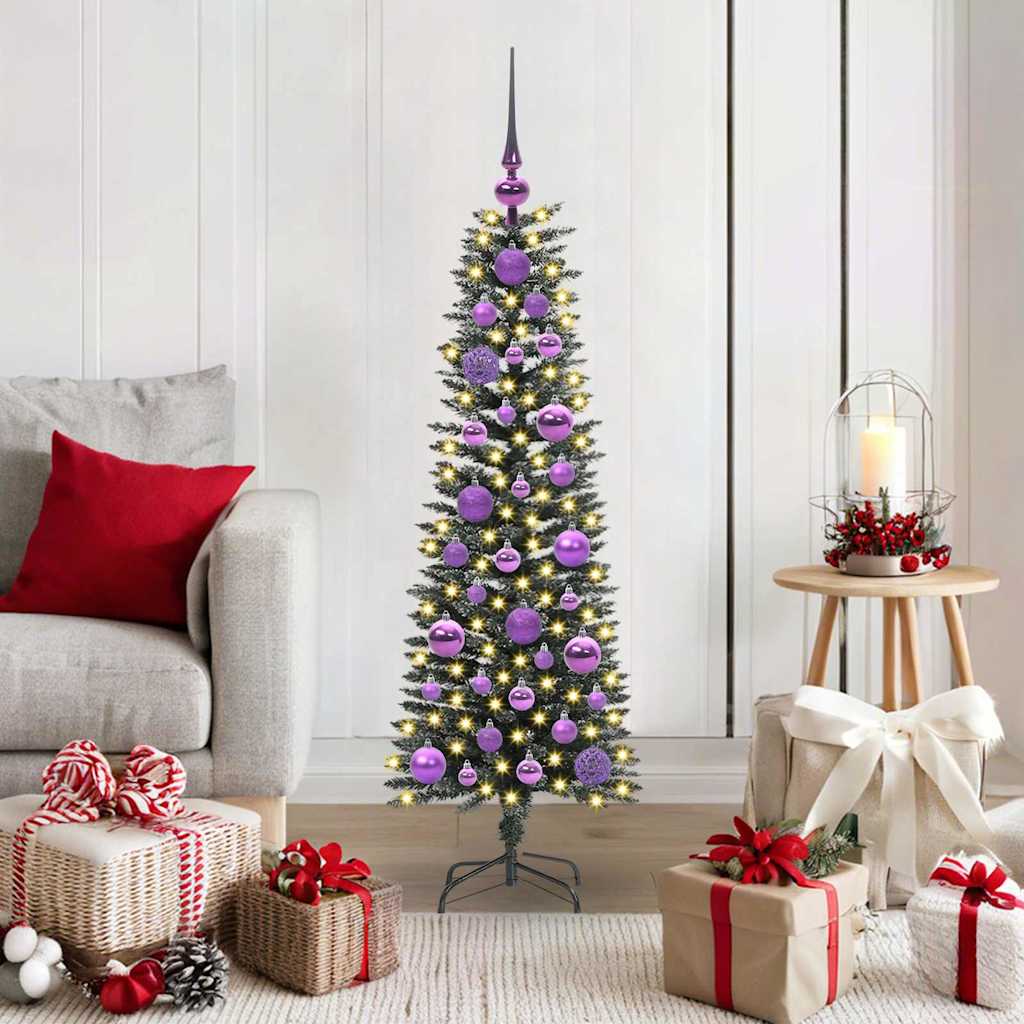 Kunstkerstboom met 150 LED Groen 120 cm PVC en Plastic en Staal is nu te koop bij PeponiXL, paradijselijk wonen!