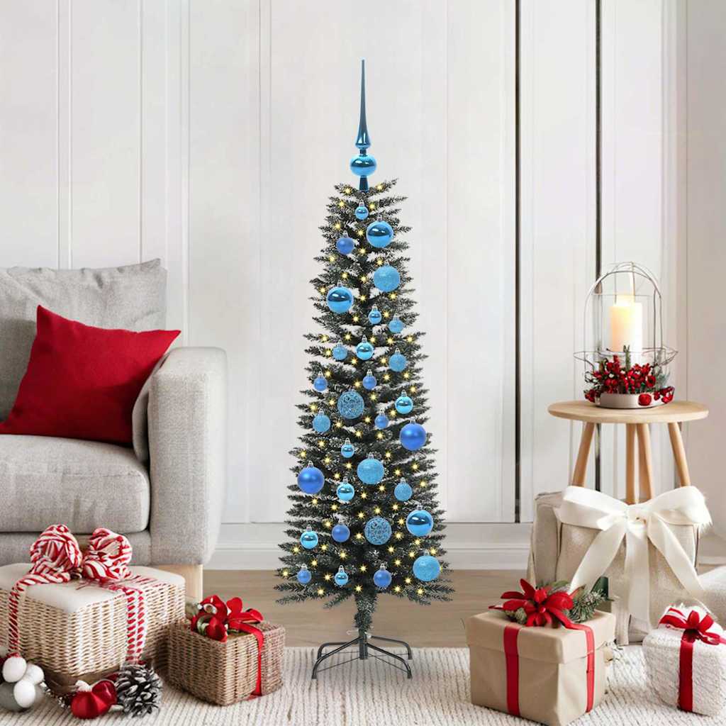 Kunstkerstboom met 150 LED Groen 120 cm PVC en Plastic en Staal is nu te koop bij PeponiXL, paradijselijk wonen!