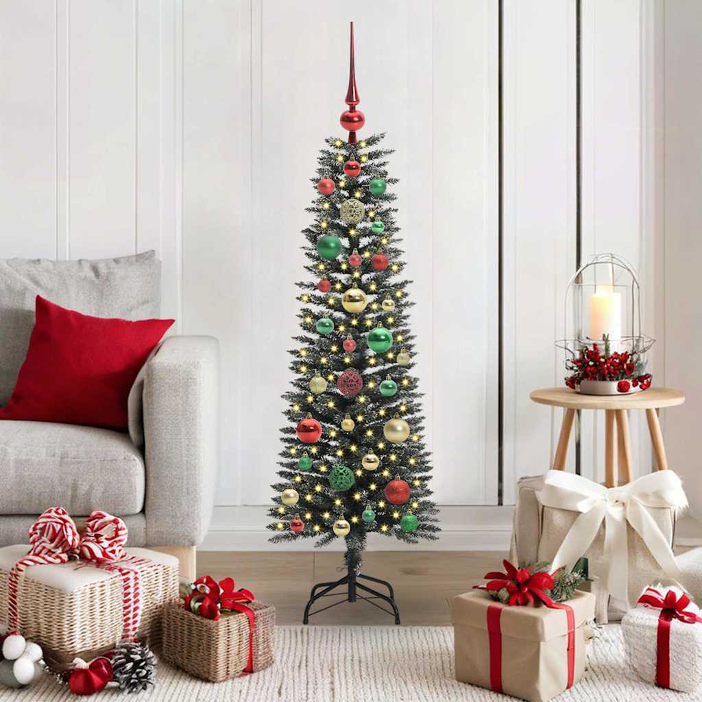 Kunstkerstboom met 150 LED Groen 120 cm PVC en Plastic en Staal is nu te koop bij PeponiXL, paradijselijk wonen!