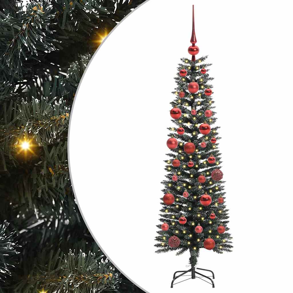 Kunstkerstboom met 150 LED Groen 150 cm PVC en Plastic en Staal is nu te koop bij PeponiXL, paradijselijk wonen!