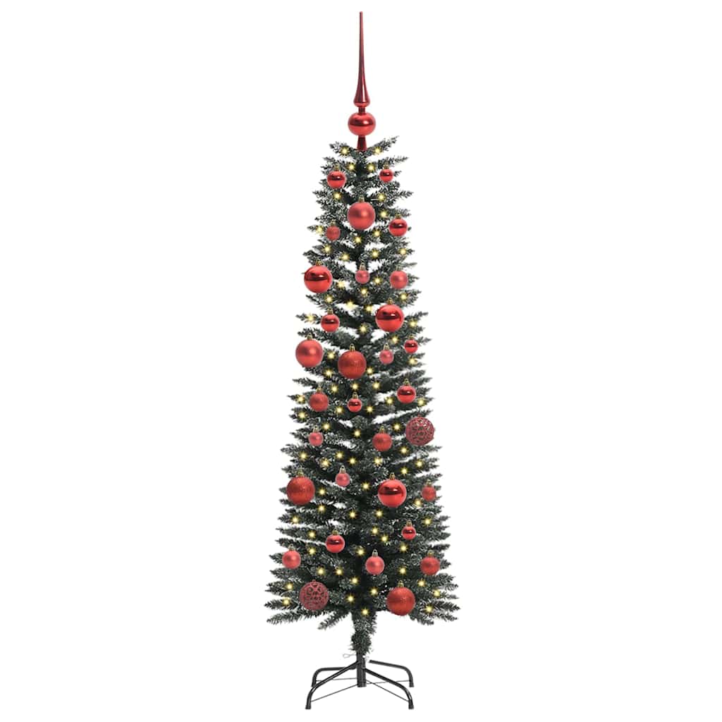 Kunstkerstboom met 150 LED Groen 150 cm PVC en Plastic en Staal is nu te koop bij PeponiXL, paradijselijk wonen!