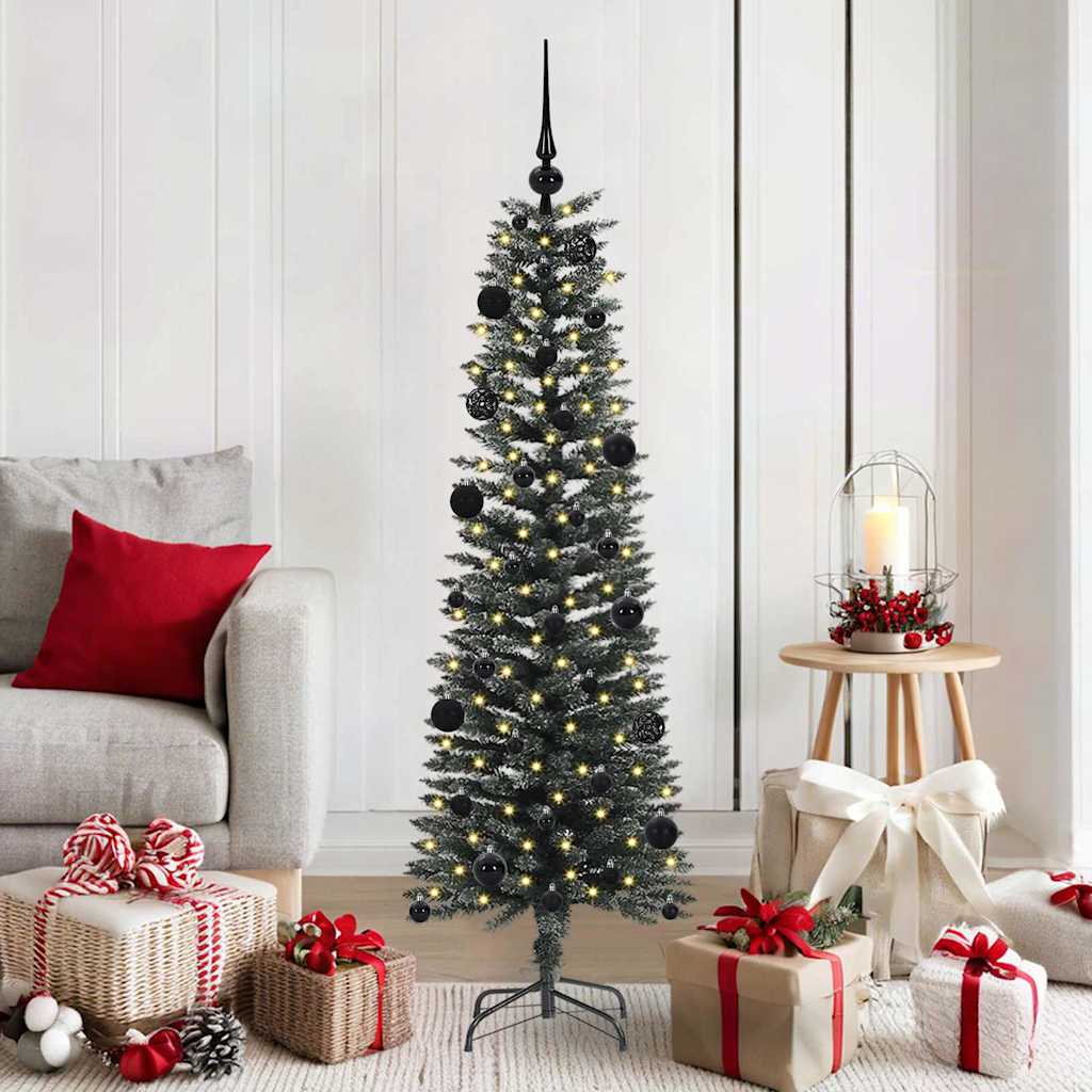 Kunstkerstboom met 150 LED Groen 150 cm PVC en Plastic en Staal is nu te koop bij PeponiXL, paradijselijk wonen!