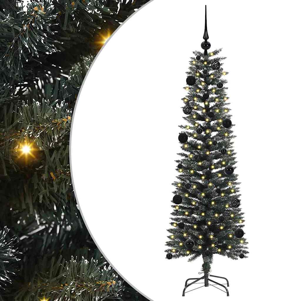 Kunstkerstboom met 150 LED Groen 150 cm PVC en Plastic en Staal is nu te koop bij PeponiXL, paradijselijk wonen!