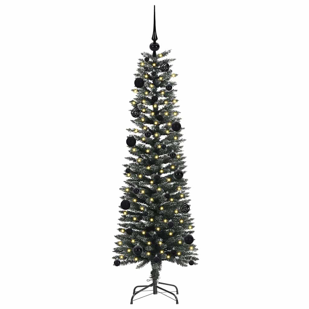 Kunstkerstboom met 150 LED Groen 150 cm PVC en Plastic en Staal is nu te koop bij PeponiXL, paradijselijk wonen!