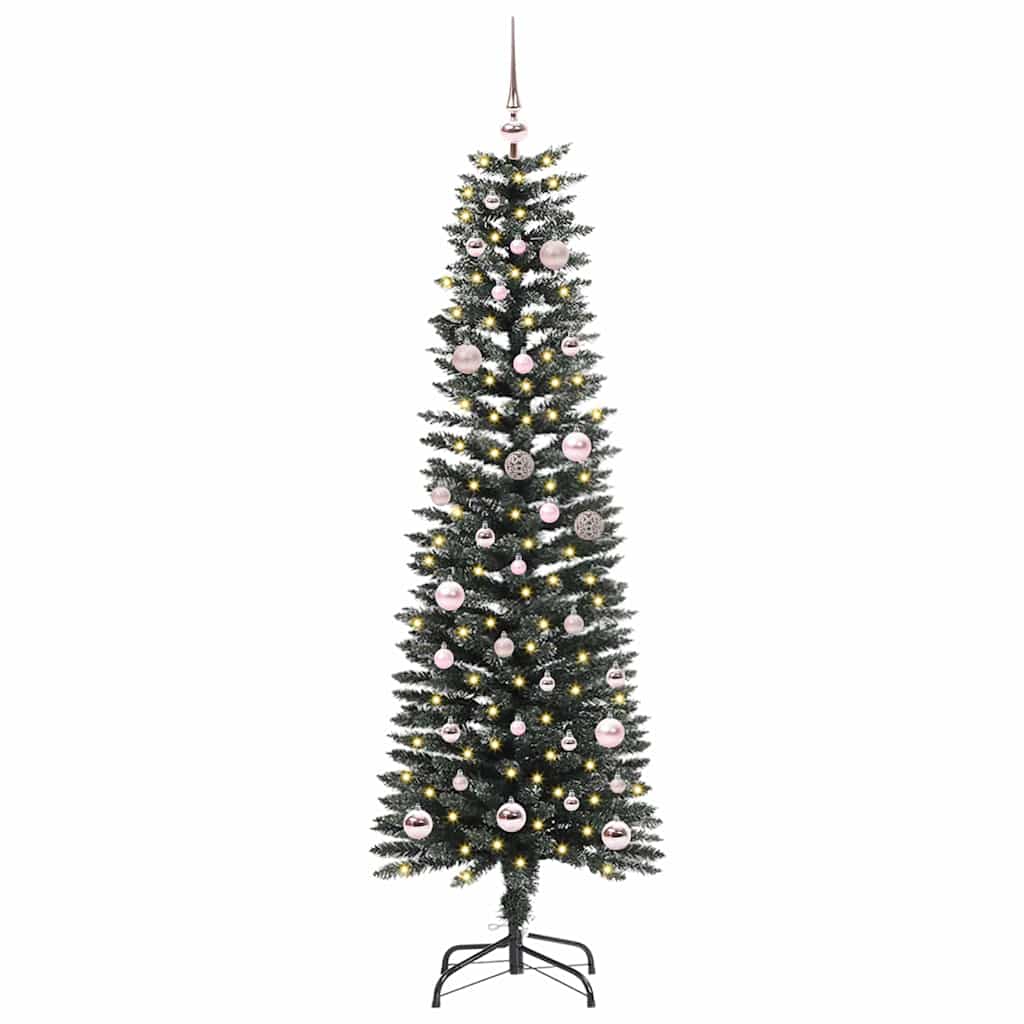 Kunstkerstboom met 150 LED Groen 150 cm PVC en Plastic en Staal is nu te koop bij PeponiXL, paradijselijk wonen!