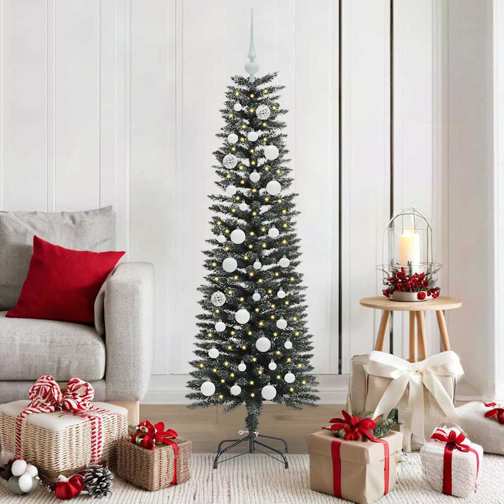 Kunstkerstboom met 150 LED Groen 150 cm PVC en Plastic en Staal is nu te koop bij PeponiXL, paradijselijk wonen!