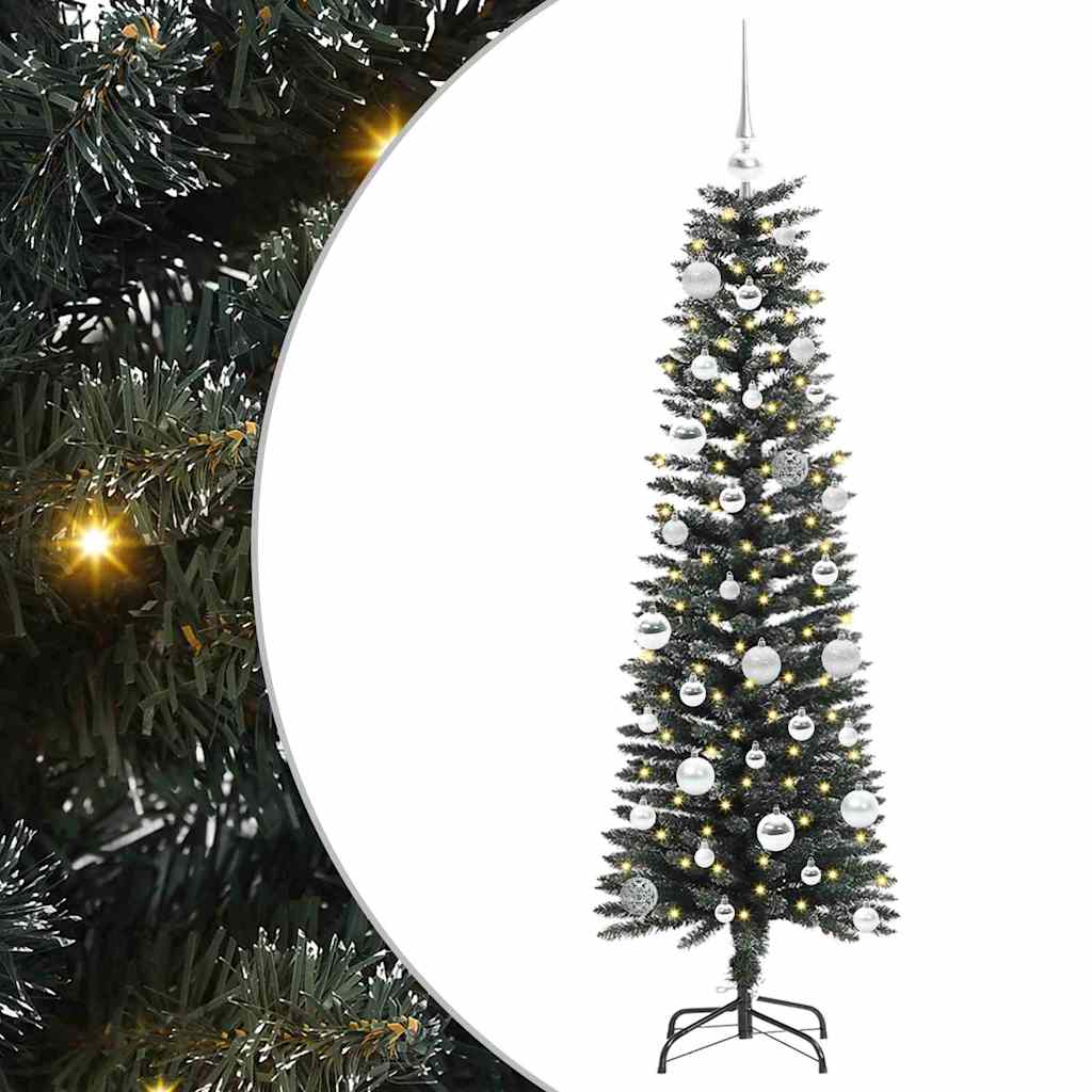 Kunstkerstboom met 150 LED Groen 150 cm PVC en Plastic en Staal is nu te koop bij PeponiXL, paradijselijk wonen!