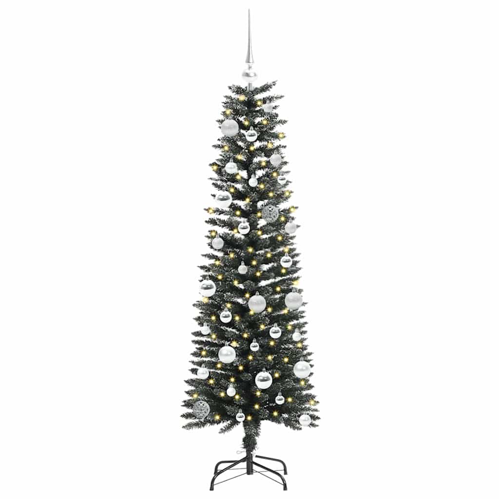 Kunstkerstboom met 150 LED Groen 150 cm PVC en Plastic en Staal is nu te koop bij PeponiXL, paradijselijk wonen!
