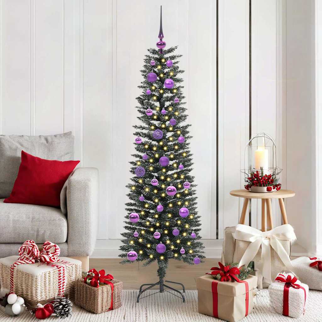 Kunstkerstboom met 150 LED Groen 150 cm PVC en Plastic en Staal is nu te koop bij PeponiXL, paradijselijk wonen!