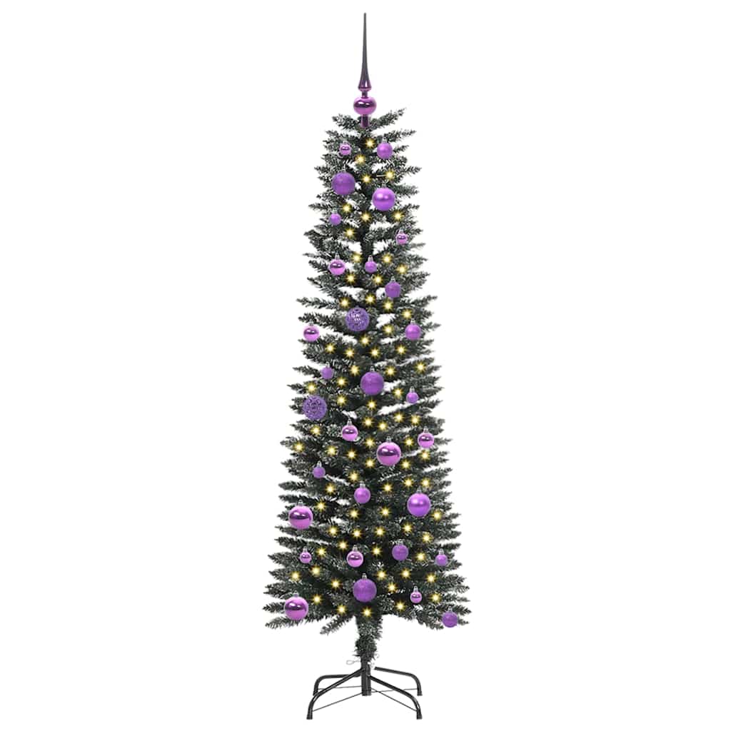 Kunstkerstboom met 150 LED Groen 150 cm PVC en Plastic en Staal is nu te koop bij PeponiXL, paradijselijk wonen!