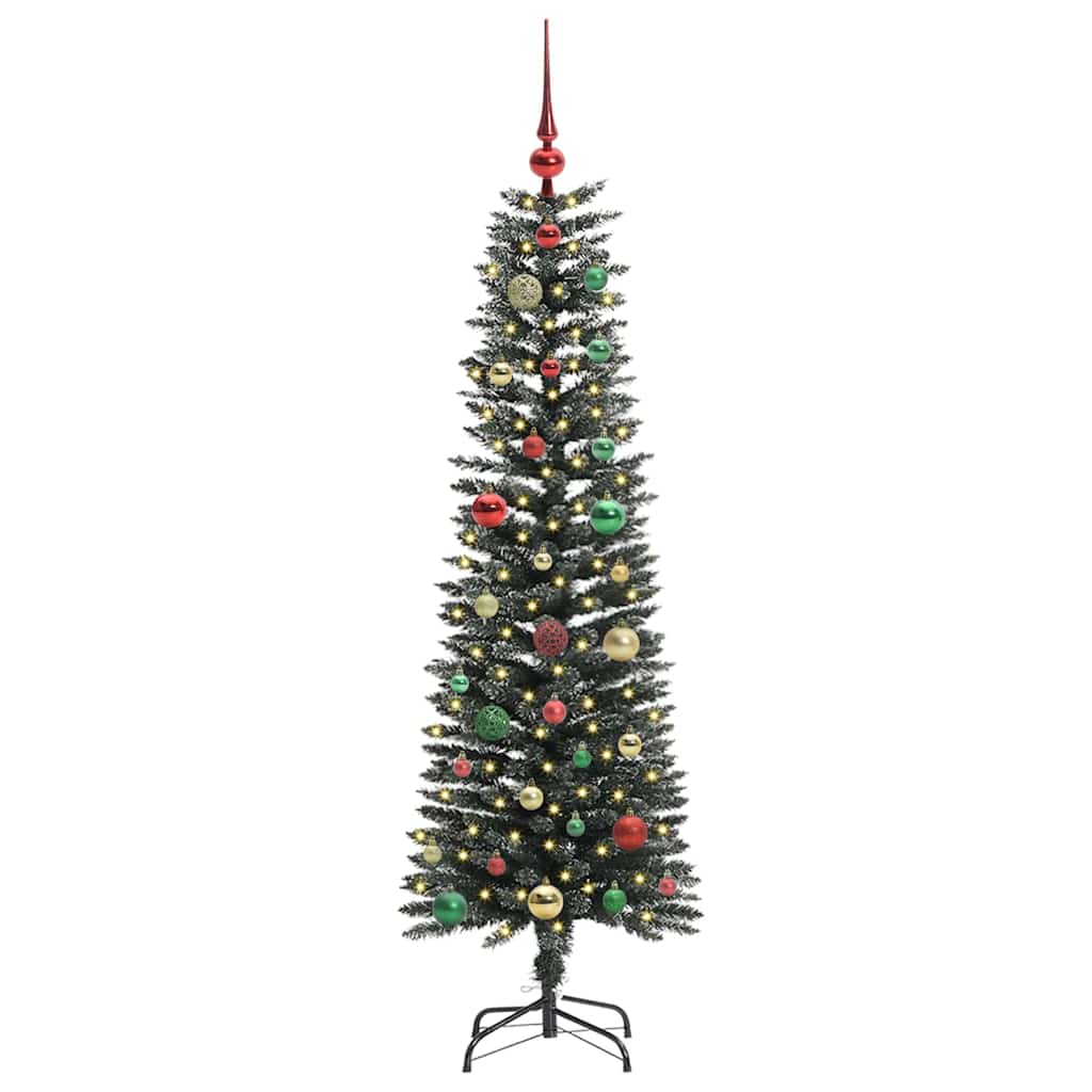 Kunstkerstboom met 150 LED Groen 150 cm PVC en Plastic en Staal is nu te koop bij PeponiXL, paradijselijk wonen!