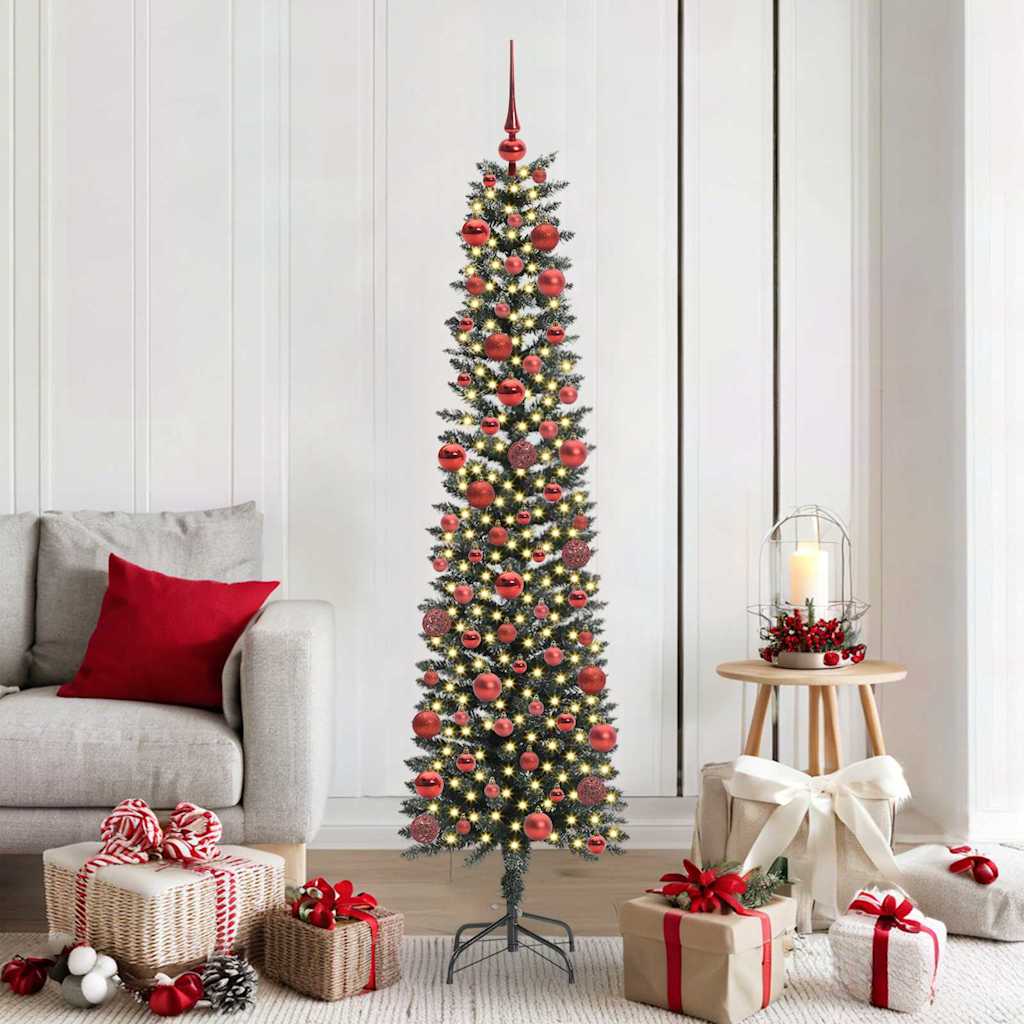 Kunstkerstboom met 300 LED Groen 180 cm PVC en Plastic en Staal is nu te koop bij PeponiXL, paradijselijk wonen!