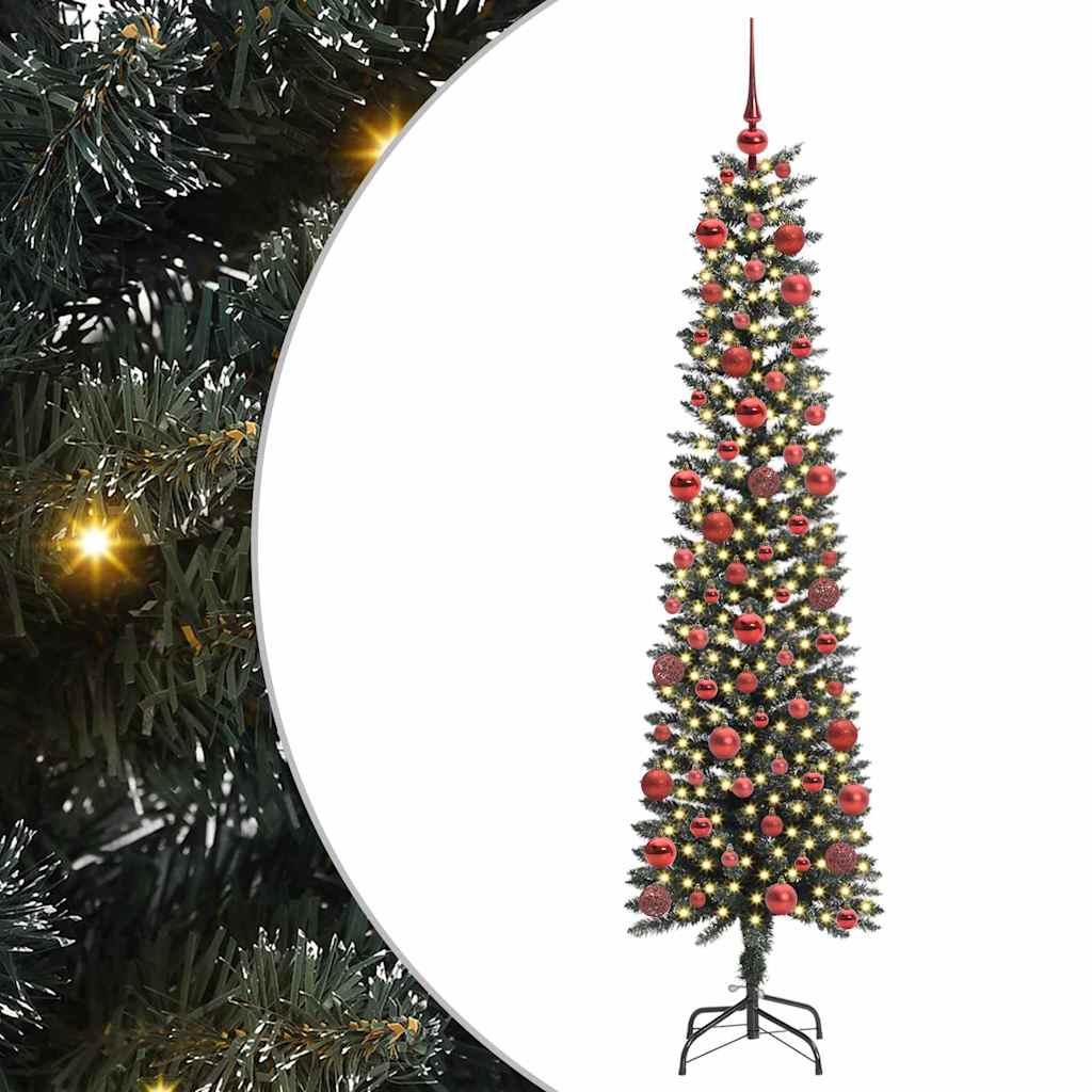 Kunstkerstboom met 300 LED Groen 180 cm PVC en Plastic en Staal is nu te koop bij PeponiXL, paradijselijk wonen!
