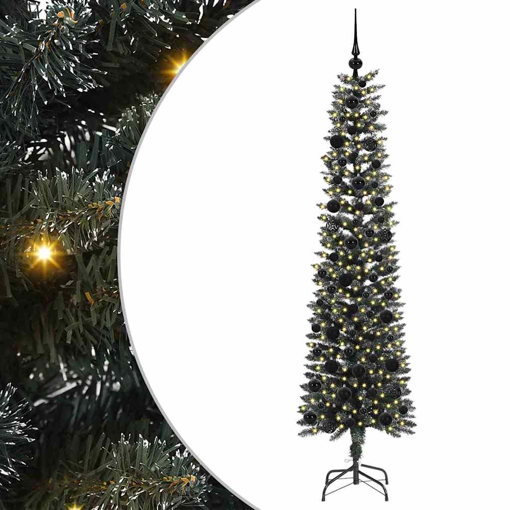 Kunstkerstboom met 300 LED Groen 180 cm PVC en Plastic en Staal is nu te koop bij PeponiXL, paradijselijk wonen!