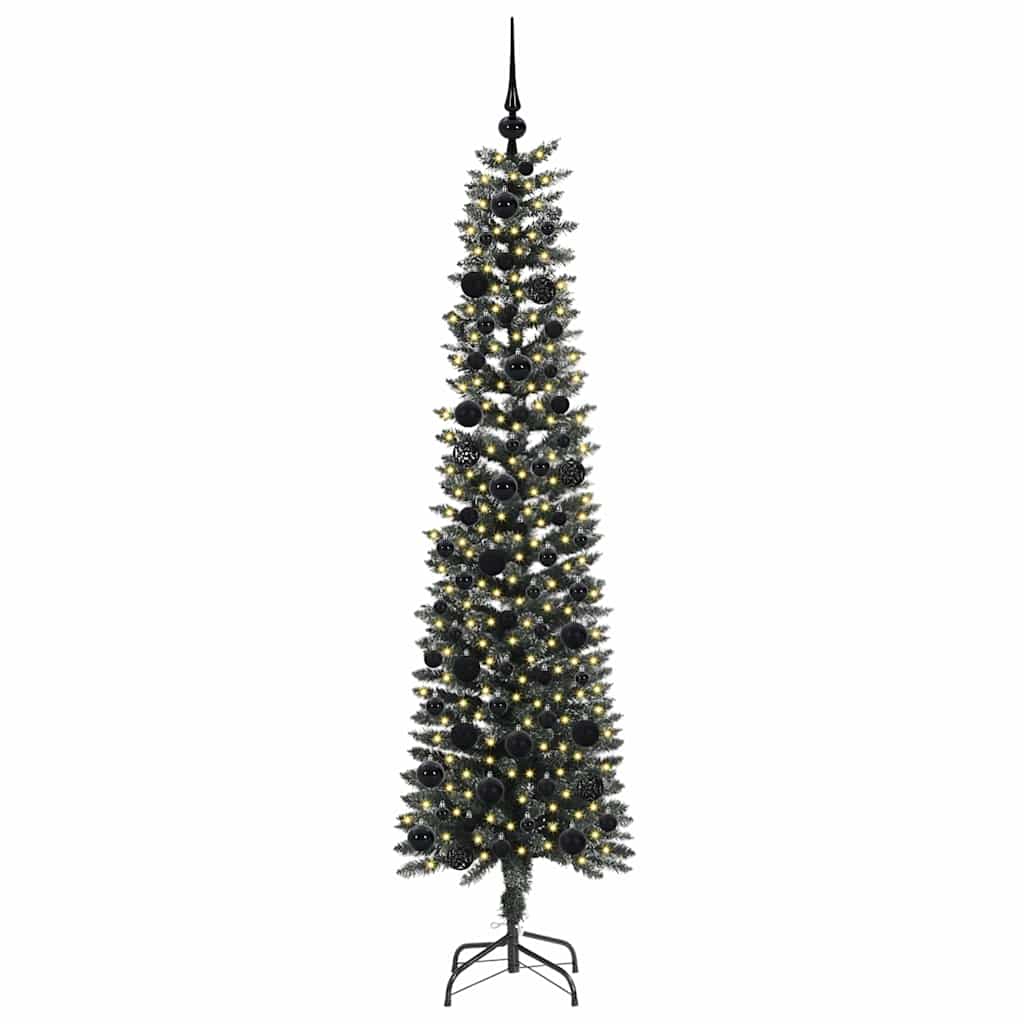 Kunstkerstboom met 300 LED Groen 180 cm PVC en Plastic en Staal is nu te koop bij PeponiXL, paradijselijk wonen!