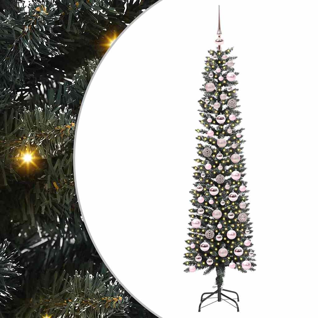 Kunstkerstboom met 300 LED Groen 180 cm PVC en Plastic en Staal is nu te koop bij PeponiXL, paradijselijk wonen!