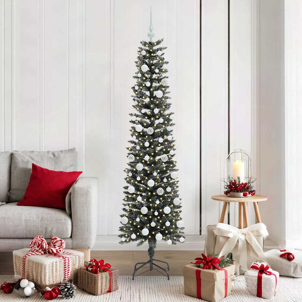 Kunstkerstboom met 300 LED Groen 180 cm PVC en Plastic en Staal is nu te koop bij PeponiXL, paradijselijk wonen!