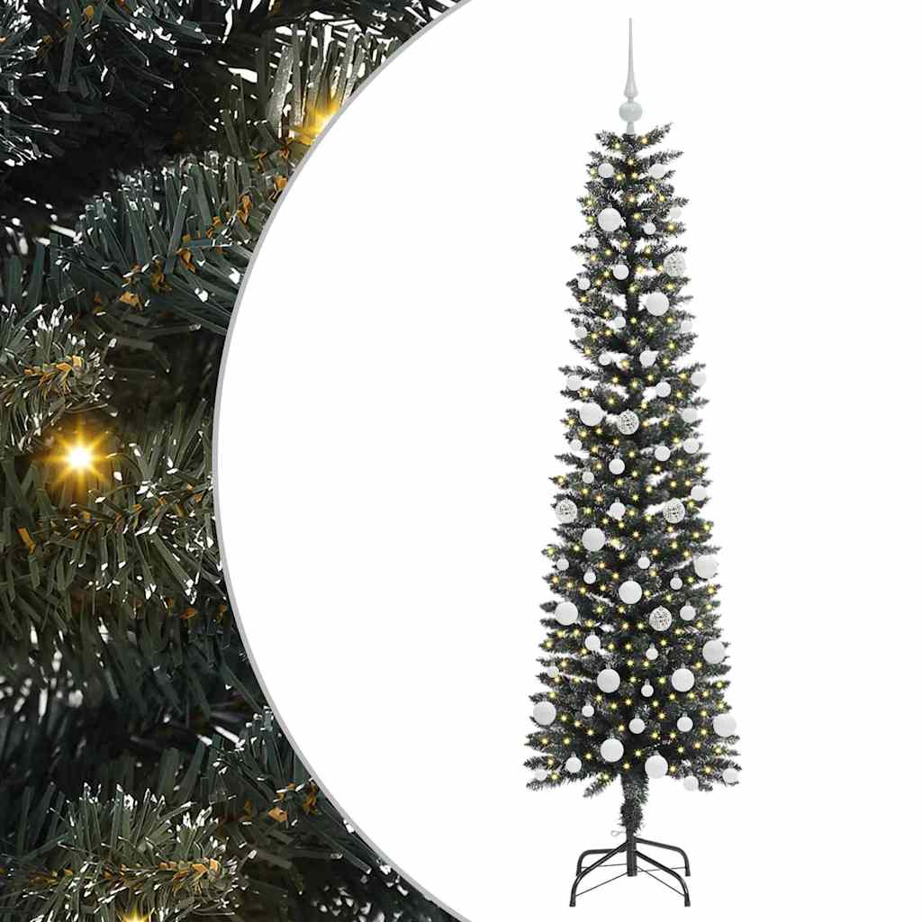Kunstkerstboom met 300 LED Groen 180 cm PVC en Plastic en Staal is nu te koop bij PeponiXL, paradijselijk wonen!