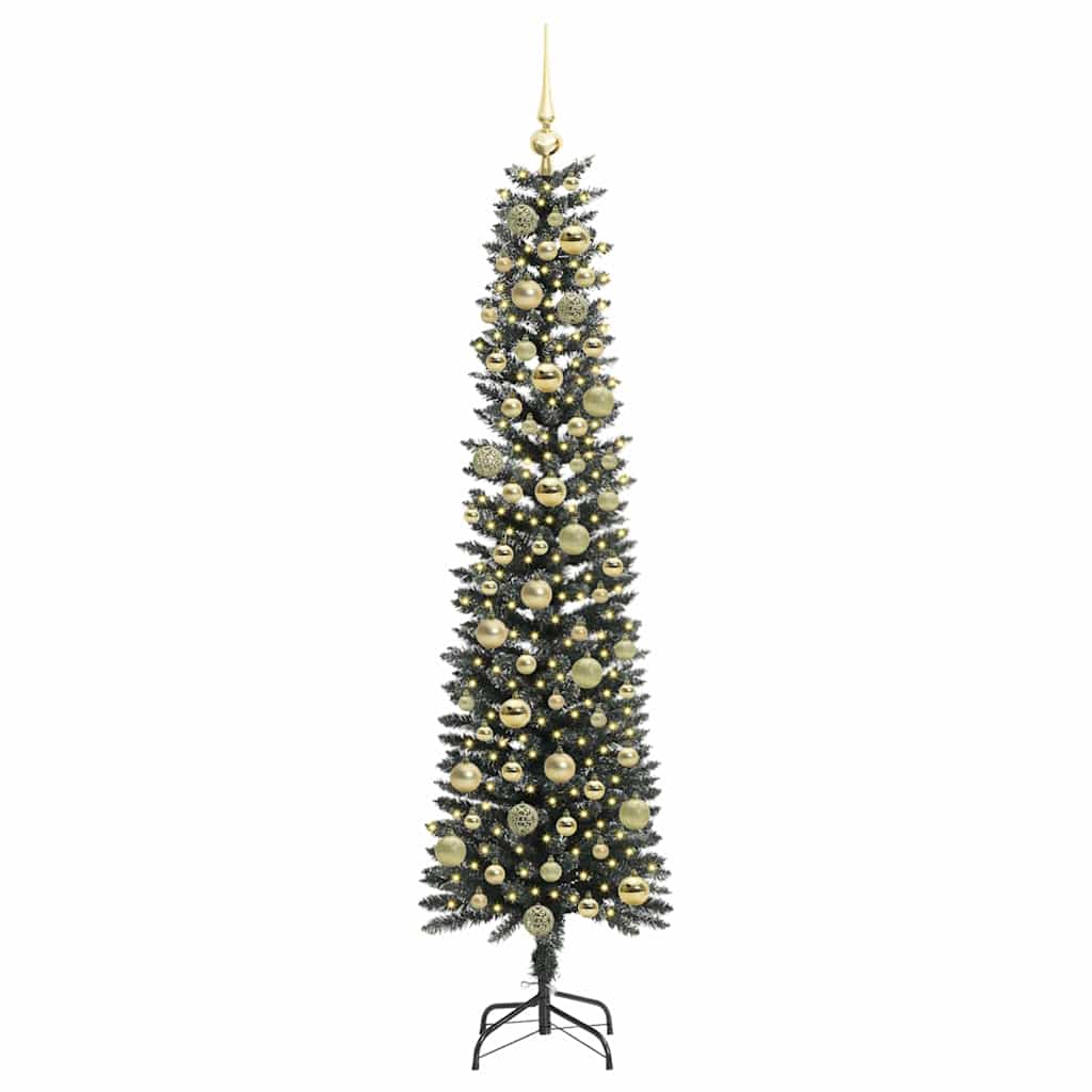 Kunstkerstboom met 300 LED Groen 180 cm PVC en Plastic en Staal is nu te koop bij PeponiXL, paradijselijk wonen!